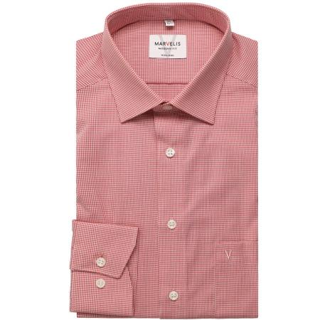 Marvelis Overhemd rozenhout, Vichy ruit