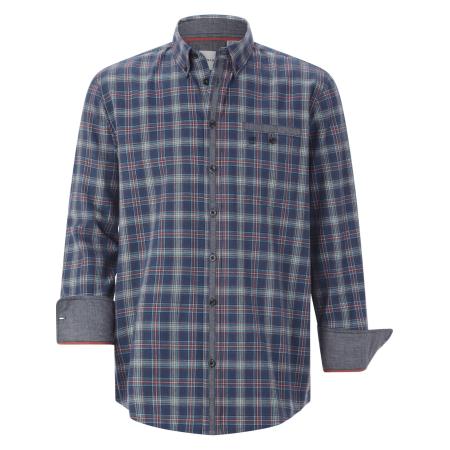 BABISTA BABISTA Overhemd Ilan blauw / bruin / wit