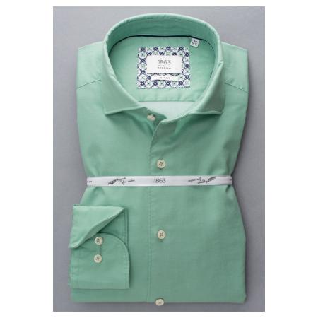 ETERNA 1863 Overhemd lichtgroen, Effen