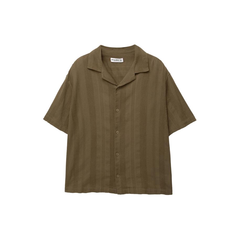Pull&Bear Pull&Bear Overhemd kaki -