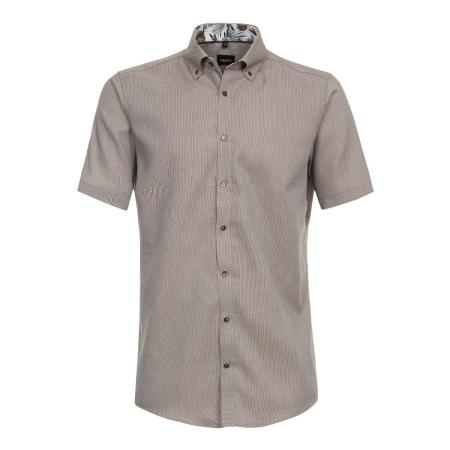 Venti Overhemd Korte mouw bruin