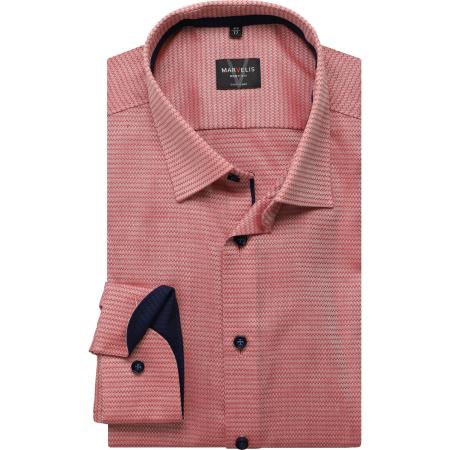 Marvelis Overhemd rood, Faux-uni