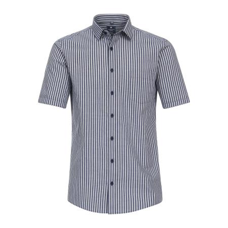 Redmond Casual Overhemd Korte mouw blauw