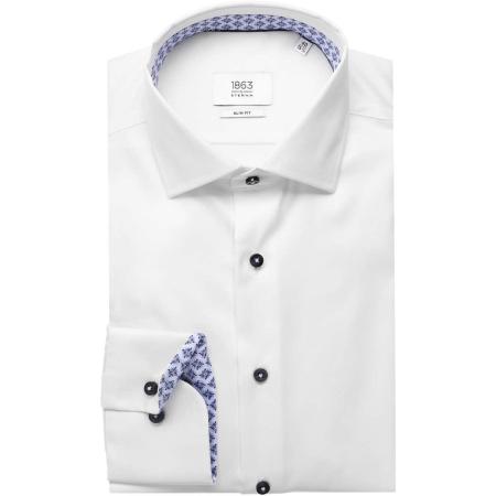 ETERNA 1863 Overhemd wit, Effen