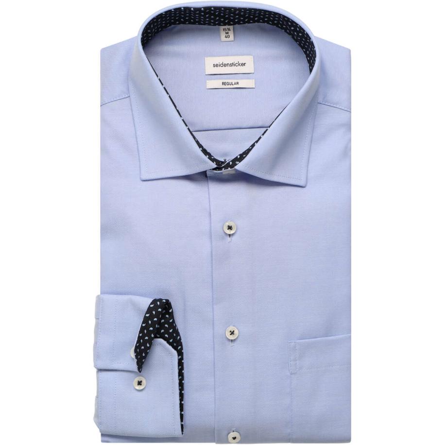 Seidensticker Overhemd ML6 (vanaf 68 CM) lichtblauw Blauw