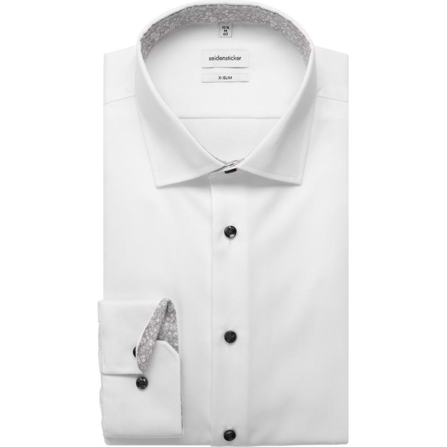 Seidensticker Overhemd wit, Effen Wit