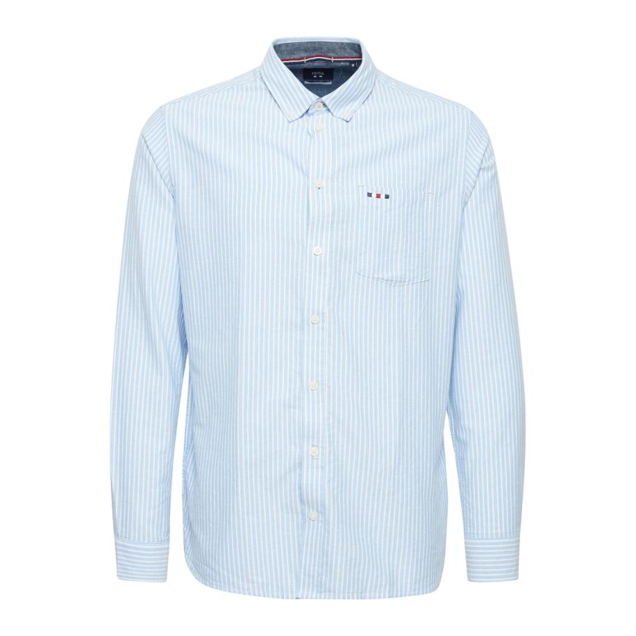 FQ1924 FQ1924 Overhemd Steven lichtblauw / wit -