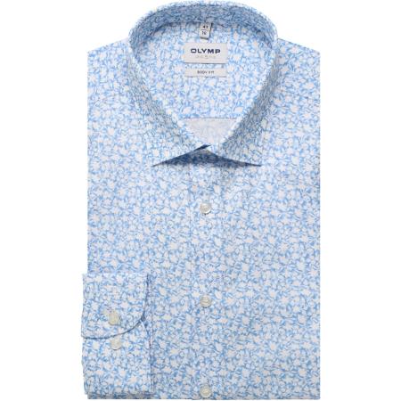 OLYMP Level Five Overhemd blauw, Motief