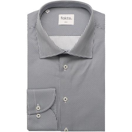 fakts Busy Overhemd donkerblauw, Motief