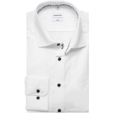 Seidensticker Overhemd wit, Effen