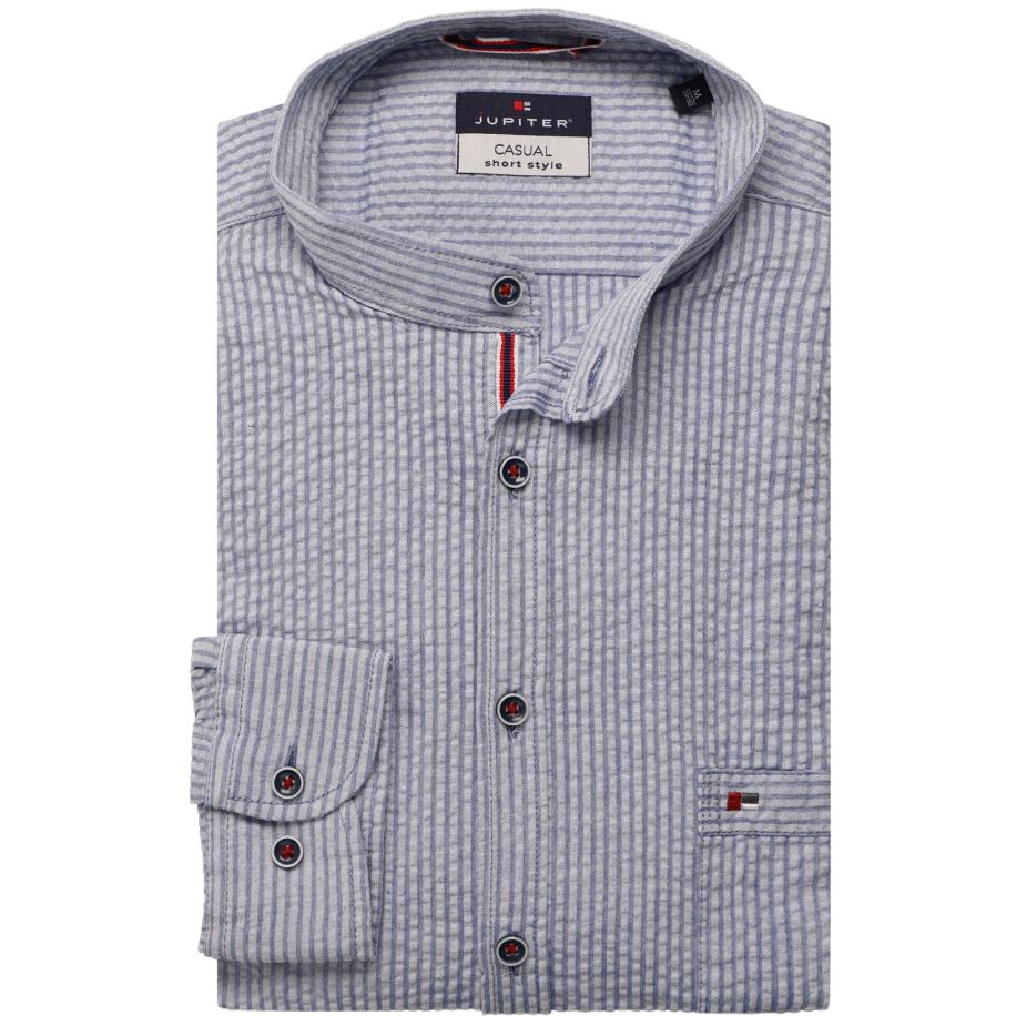 Jupiter Overhemd blauw, Effen Blauw