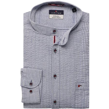 Jupiter Overhemd blauw, Effen