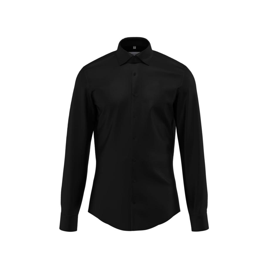 Seidensticker SEIDENSTICKER Overhemd Smart Classic zwart -