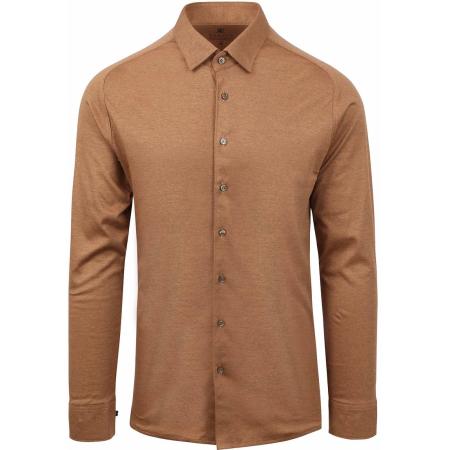 Desoto Overhemd Strijkvrij Kent Bruin