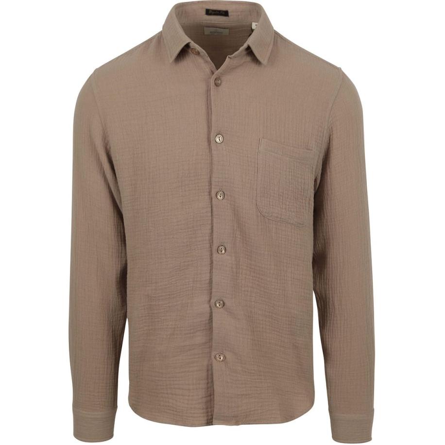 Dstrezzed Overhemd Axton Taupe Bruin