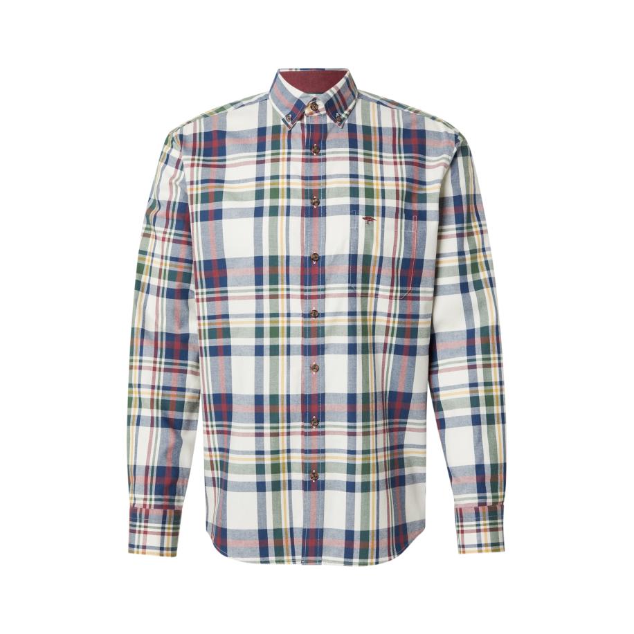 Fynch-Hatton FYNCH-HATTON Overhemd blauw / groen / bourgogne / wit -