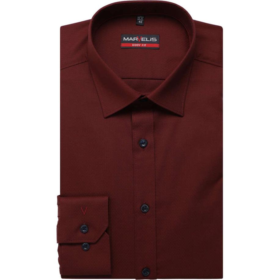 Marvelis Overhemd rood, Faux-uni Rood