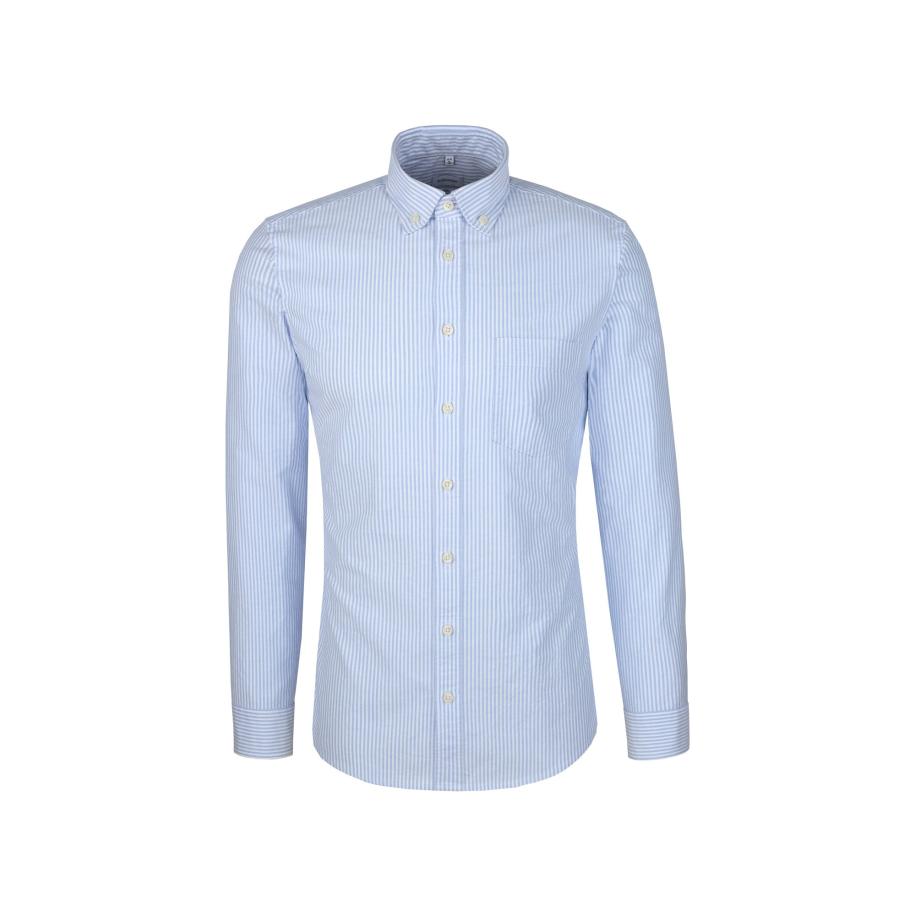 Seidensticker SEIDENSTICKER Overhemd Schwarze Rose lichtblauw / wit -