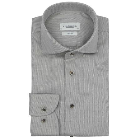 Profuomo Twill Overhemd Groen