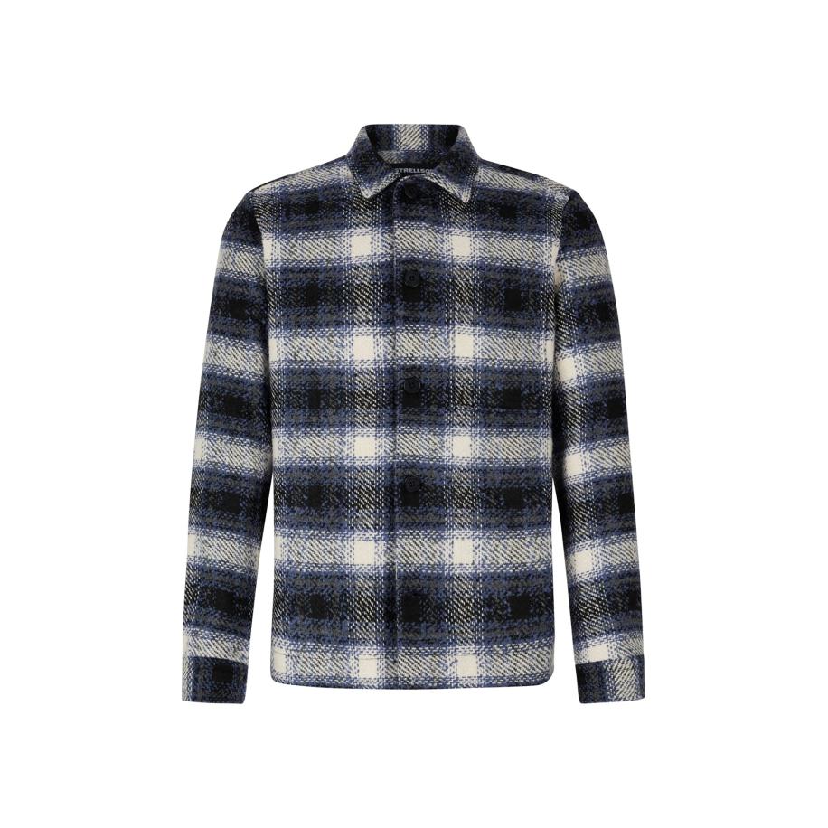 STRELLSON Overhemd Noel donkerblauw / wit Blauw