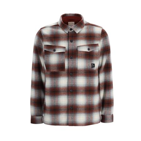 Chasin' CHASIN Overhemd Stryke Bolt lichtbruin / grijs / wit