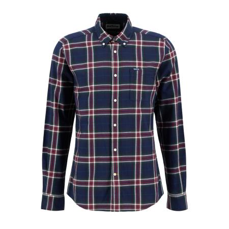 Barbour Barbour Overhemd Crossfell blauw / bourgogne / wit