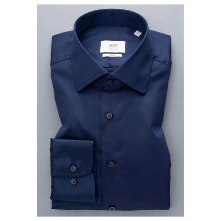 ETERNA 1863 Overhemd marine, Effen