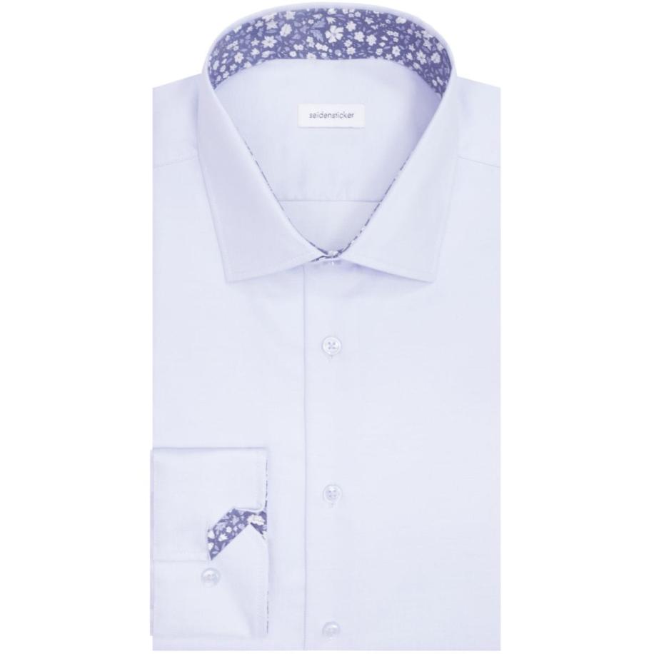 Seidensticker Overhemd lichtblauw, Effen Blauw