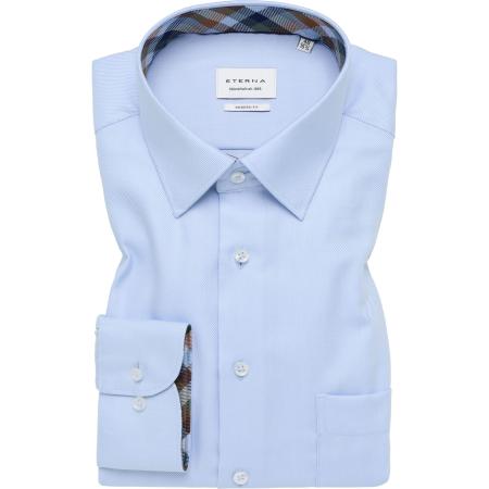 ETERNA Overhemd hemelsblauw, Effen