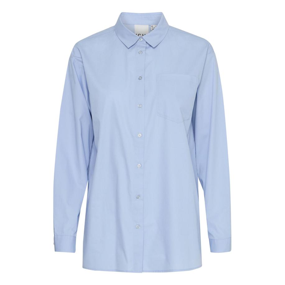 ICHI ICHI Blouse GESTA lichtblauw -