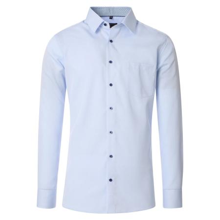 Redmond Overhemd blauw, Effen