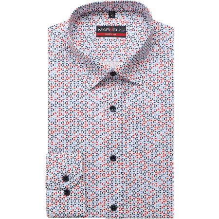 Marvelis Overhemd wit, Bedrukt