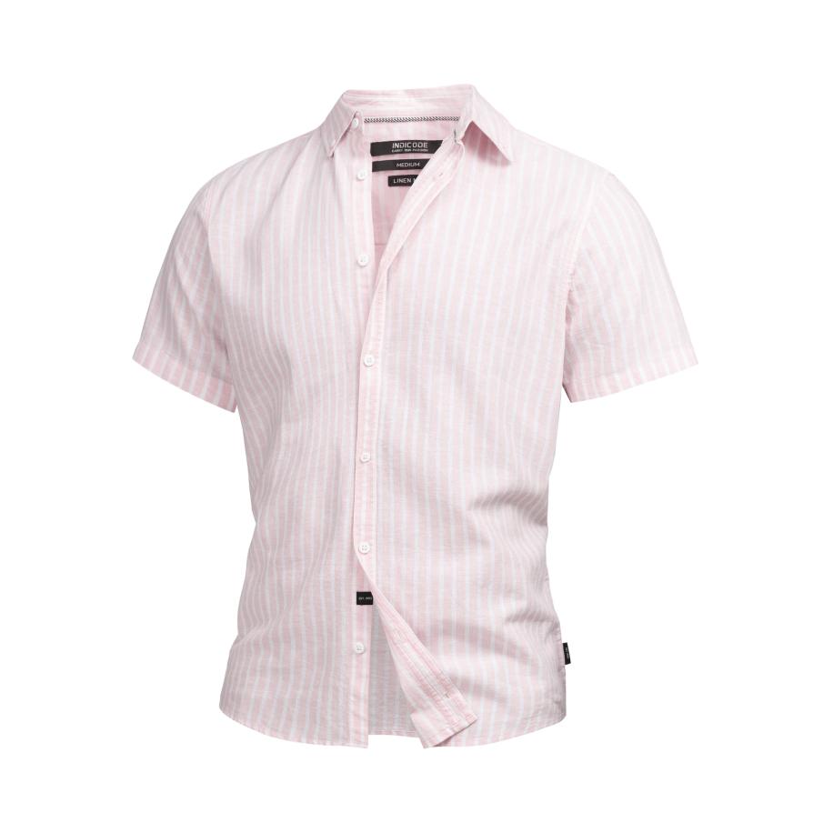 INDICODE JEANS INDICODE JEANS Overhemd INBravida lichtroze / wit -