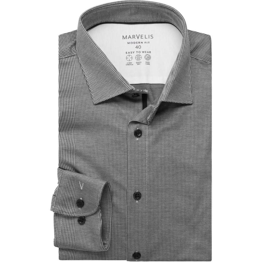 Marvelis Performance Jersey shirt zwart/wit, Faux-uni Multicolor