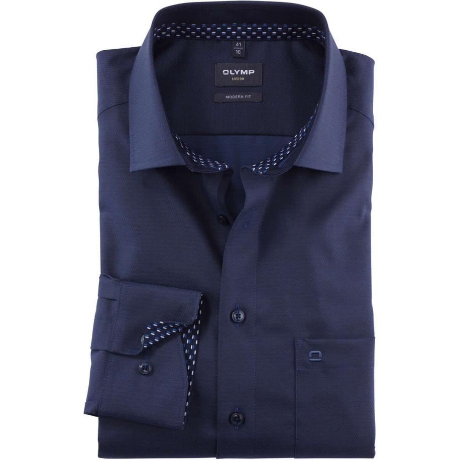 OLYMP Luxor Overhemd ML6 (vanaf 68 CM) nachtblauw Blauw