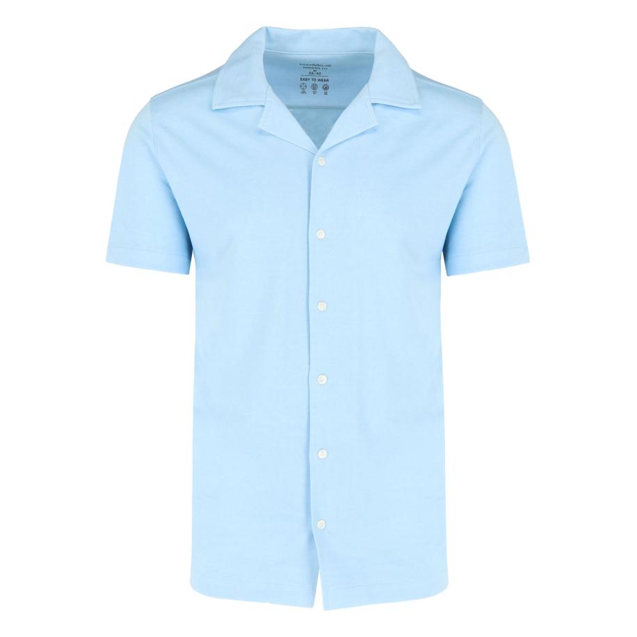 Marvelis Performance Overhemd Korte mouw lichtblauw Blauw