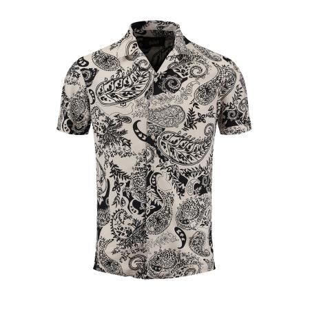 Key Largo Key Largo Overhemd Keys beige / zwart