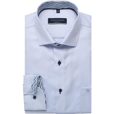 Casa Moda Overhemd blauw, Effen