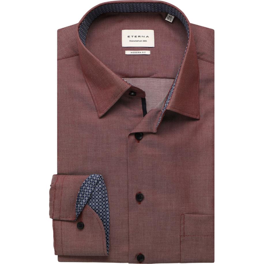 ETERNA Overhemd lila, Gestructureerd Paars