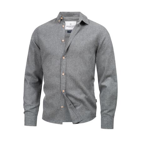 Kronstadt Kronstadt Overhemd Johan Diego grijs gemêleerd