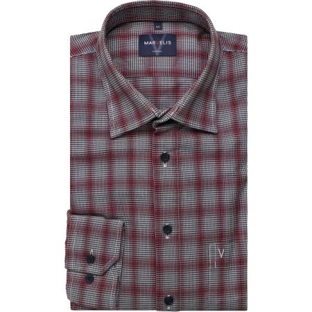 Marvelis Casual Overhemd rood, Motief