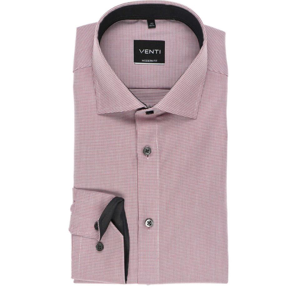 Venti Overhemd rood, Faux-uni Rood