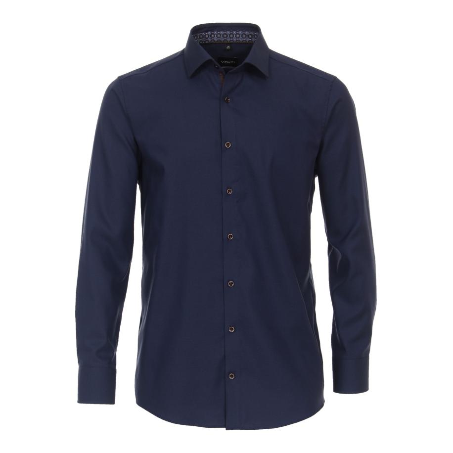 Venti Overhemd blauw, Faux-uni Blauw