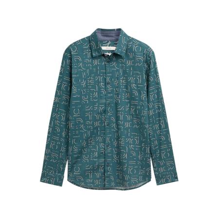 Tom Tailor TOM TAILOR Overhemd beige / petrol / zwart / wit