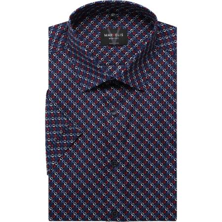 Marvelis Overhemd Korte mouw marine