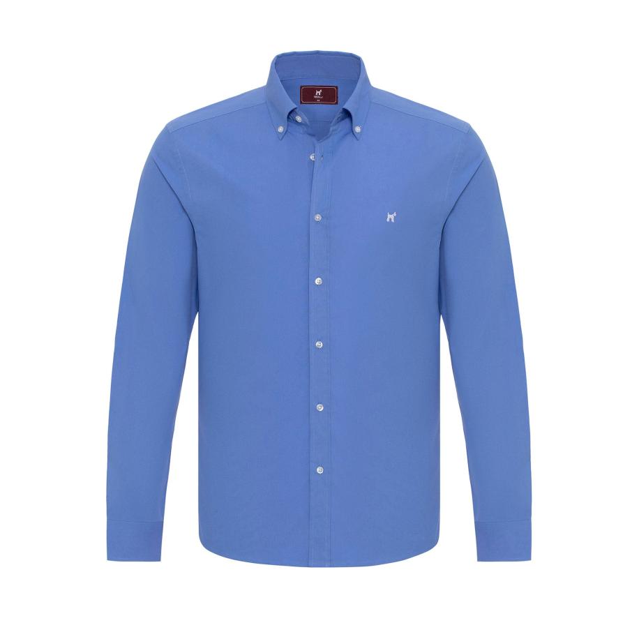 Williot Williot Overhemd blauw / wit -