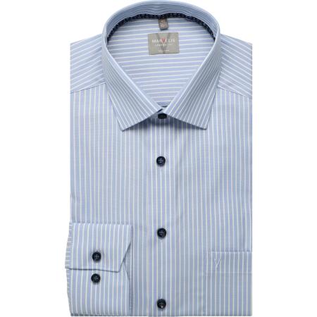 Marvelis Overhemd blauw, Gestreept