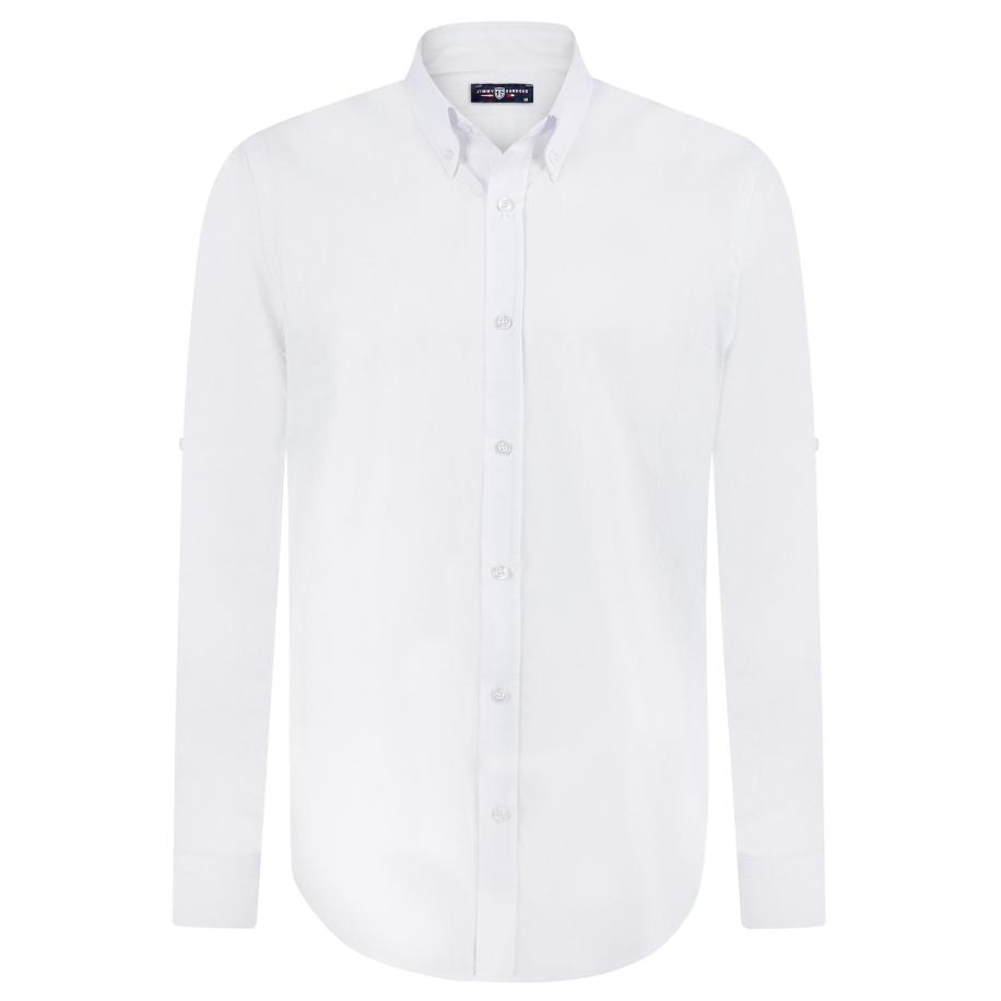 Jimmy Sanders Jimmy Sanders Zakelijk overhemd wit -