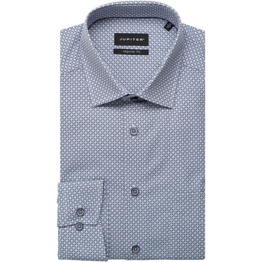 Jupiter Overhemd blauw, Motief Blauw