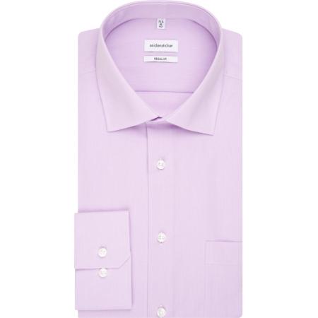 Seidensticker Overhemd lila, Effen